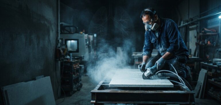 Artificial stone silicosis compensation and how exposure occurs